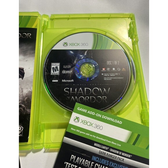 Middle Earth Shadow of Mordor Microsoft Xbox 360 2014 Complete with Manual - Picture 6 of 16